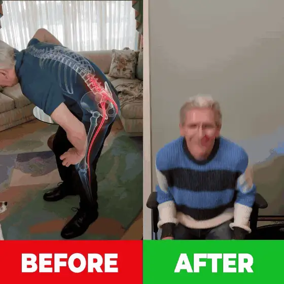 Before and after illustration of morning mobility