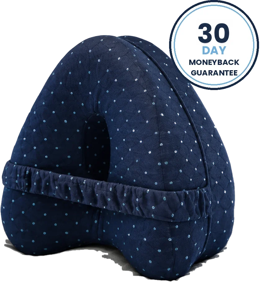 TheraPillow Spine Alignment Pillow with a 30-night money-back guarantee seal